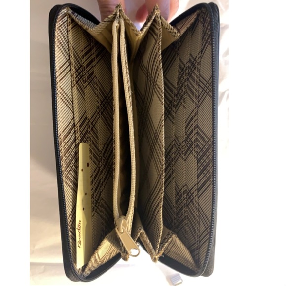 Buxton Black Ladies Genuine Letter wallet - Picture 2 of 6